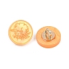 1-Hole Resin Alloy Shank Buttons FIND-B065-03G-05-2