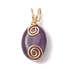Gemstone Pendants PALLOY-JF03073-3
