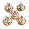 Handmade Porcelain with Brass Pendants PR-CBAB520-04G-1