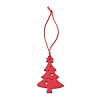 Christmas Wood Christmas Tree Pendant Decorations HJEW-JM02166-01-1