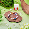 10Pcs Transparent Handmade Bumpy Lampwork Beads LAMP-TADJ0001-48F-6