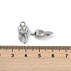 316 Surgical Stainless Steel Pendants STAS-G349-15AS-3