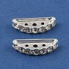 Brass Crystal Rhinestone Spacer Bars RB-T019-02B-01S-1