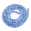 Electroplate Glass Beads Strands EGLA-A044-T4mm-B14-3