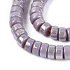 AB Color Plated Opaque Glass Beads Strands LS-GLAA-T026-3x6mm-P15-3