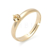 Adjustable Brass Cup Peg Ring Settings For Half-drilled Beads KK-K414-02C-G-1