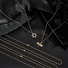 PVD Vacuum Plating 304 Stainless Steel Cable Chain Necklaces NJEW-UN0001-45G-3