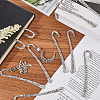 12Pcs Tibetan Style Alloy Bookmark Findings with Hole PALLOY-SC0004-31-4