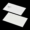 Smiling Face Paper Earrings Necklace Display Cards FIND-T072-01C-04-2