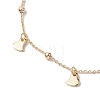 Brass Cable Chain Anklets AJEW-AN00601-02-3