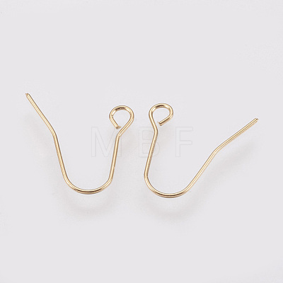 Brass Earring Hooks KK-R058-144G-1