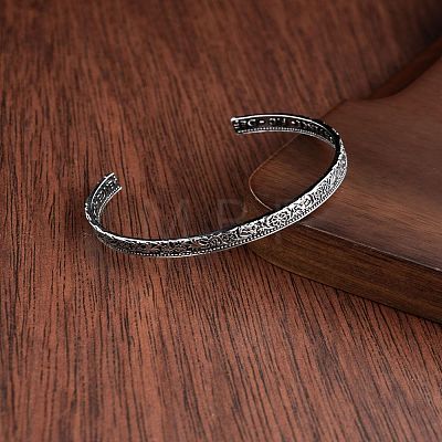 Alloy Cuff Bangles for Women Men WGE36CF-04-1