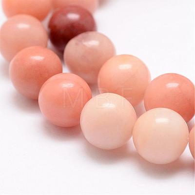 Natural Pink Aventurine Beads Strands G-P257-05-8mm-1