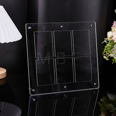 PVC Desktop Sport Card Organizer Holders AJEW-WH0248-918A-1