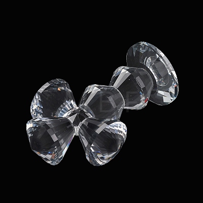 Natural Quartz Crystal Cross Figurines AJEW-H154-01D-1