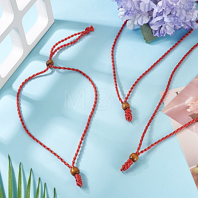 Adjustable Waxed Polyester Cord Necklace Making NJEW-TAC0029-1