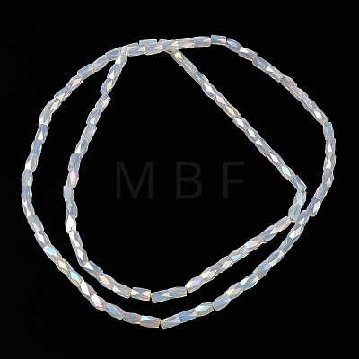 Electroplate Glass Beads Strands GLAA-P068-AB06-1