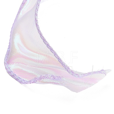 10 Yards Iridescent Polyester Organza Ribbons OCOR-XCP0003-08-1