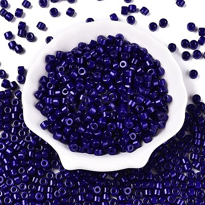 Opaque Baking Paint Glass Seed Beads SEED-T008-02V-1