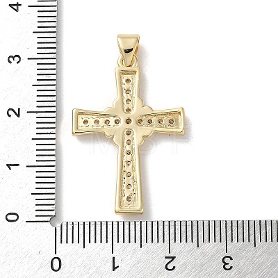 Brass Micro Pave Cubic Zirconia Pendants KK-A212-07C-G-1