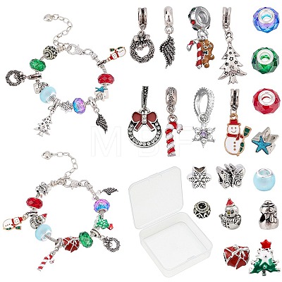 DIY Christmas Bracelet Making Kits DIY-SC0018-84-1