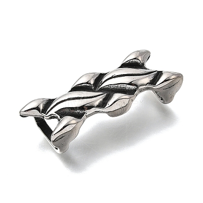 304 Stainless Steel Slide Charms STAS-F356-02AS-1
