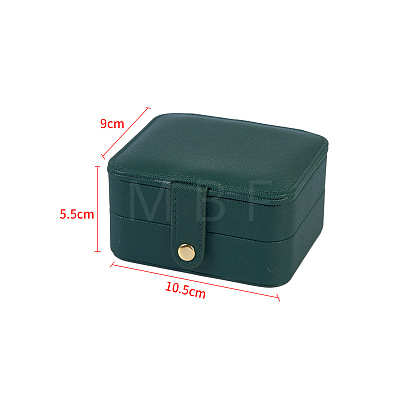 Rectangle PU Imitation Leather Jewelry Storage Boxes PAAG-PW0003-10A-03-1