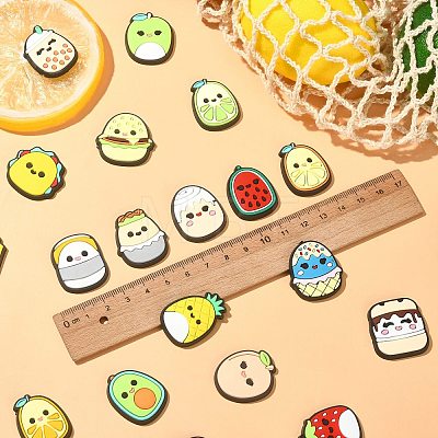 40Pcs 20 Styles Cute PVC Plastic Cabochons KY-CJ0001-66-1