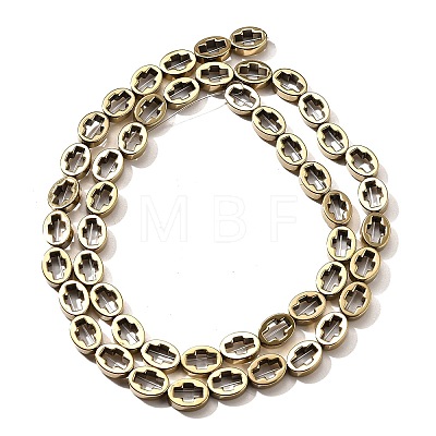 Electroplated Synthetic Non-magnetic Hematite Beads Strands G-L613-Z01-01N-1