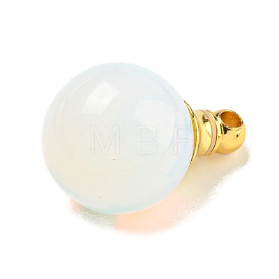 Opalite Perfume Bottle Pendants G-K338-22G-09-1