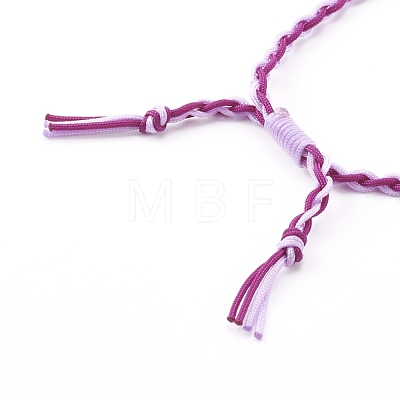 Adjustable Nylon Thread Braided Bead Bracelets BJEW-JB06058-05-1