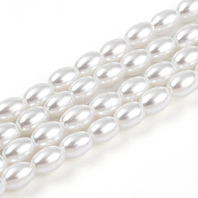 Baking Paint Pearlized Glass Pearl Bead Strands HY-T002-01C-01-1