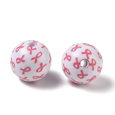 Printed Opaque Acrylic Beads AC-CBA6329-01A-02-1