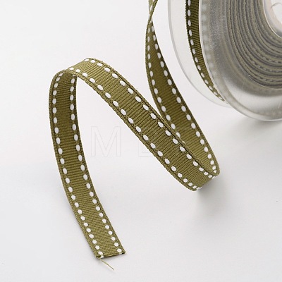 Grosgrain Polyester Ribbons for Gift Packings SRIB-I001-009-563W-1