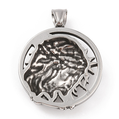 304 Stainless Steel Pendants STAS-A083-24AS-1