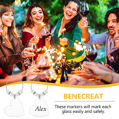 Blank Acrylic Wine Glass Charms AJEW-AB00149-1