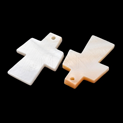 Natural Freshwater Shell Pendants SHEL-K006-73-1