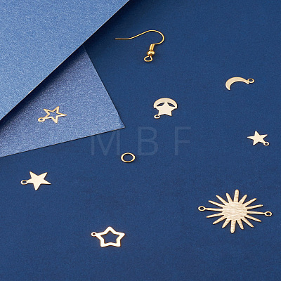 Yilisi DIY Star & Moon & Sun Drop Earring Making Kit DIY-YS0001-36-1