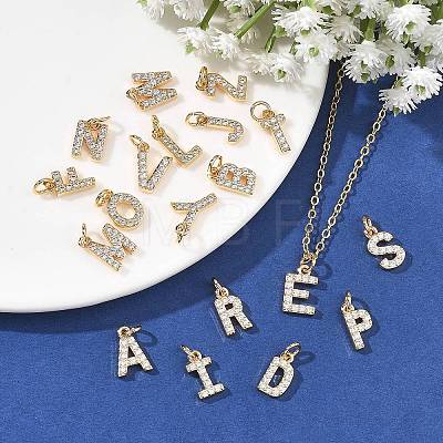 SHEGRACE Brass Micro Pave Clear Cubic Zirconia Pendants XGRQ29361-394G-1