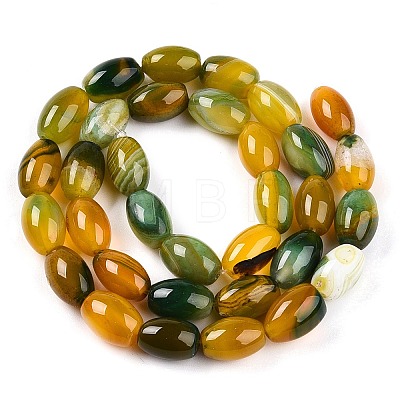 Dyed Natural Agate Beads Strands G-T141-15B-01-1