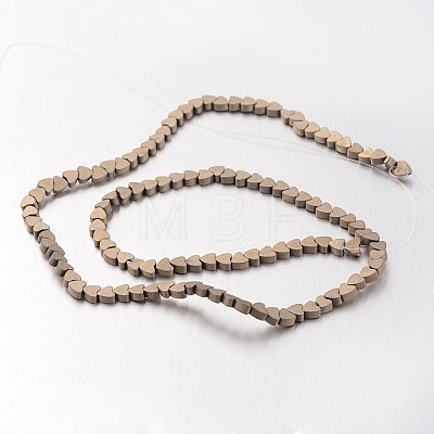 Electroplate Non-magnetic Synthetic Hematite Beads Strands G-F300-23A-F06-1