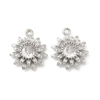 Brass Micro Pave Cubic Zirconia Pendants LS-KK-L260-04P-1