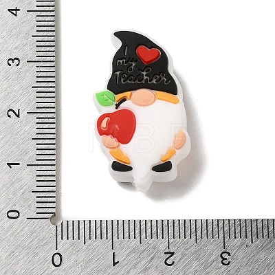 Gnome Food Grade Eco-Friendly Silicone Focal Beads SIL-C005-05D-1