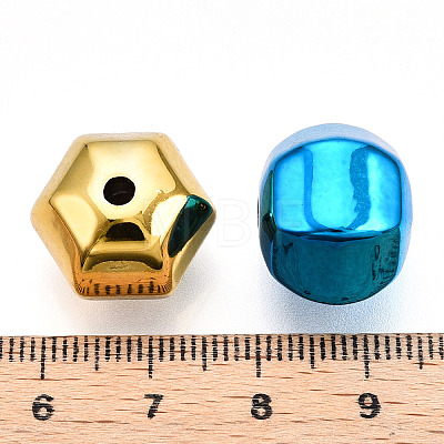 UV Plating Opaque Acrylic Beads X-PACR-T017-03-1