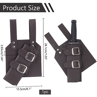 Imitation Leather with Alloy Fencing Sheath WH-WG26252-02-1