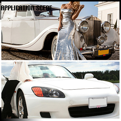 5 Sets 5 Colors Stainless Steel & Arcylic Rhinestone Frames for Licence Plate DIY-WA0001-32B-1