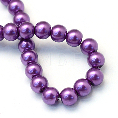 Baking Painted Glass Pearl Bead Strands HY-Q003-5mm-37-1