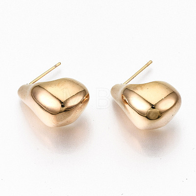 Brass Half Hoop Earrings KK-R117-039-NF-1