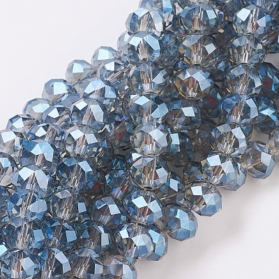 Electroplate Glass Beads Strands LS-EGLA-D020-10x8mm-59-1
