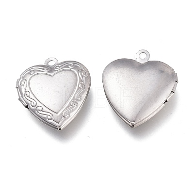 Tarnish Resistant 316 Stainless Steel Locket Pendants STAS-Z010-03A-1